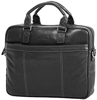 Katana Laptoptasche, Rindsleder, genarbt, 69357, Schwarz , Einheitsgröße