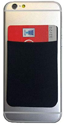 Kreditkartenfach Kreditkarten Halter Tasche Etui Klebetasche für Cyrus CM8 Solid Handy Smartphone