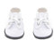 Aeromdale Puppenschuhe PU-Schuhe mit Schnürsenkeln für 35,6 cm große Puppen 35 cm Puppenzubehör Spielzeug – weiß – 1 Paar