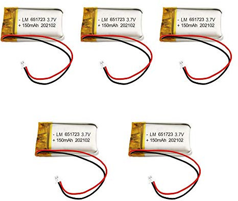 Octelect 5 STÜCKE Li-Po 3,7 V 150 mAh Lithiumbatterie Kompatibel mit Syma S107 S107G Hubschrauber S107G Batterie