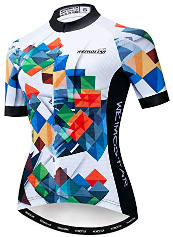 Hotlion Sommer-Fahrradtrikot, atmungsaktiv, für Damen, Mountainbike-Trikot, schnelltrocknend, kurzärmelig, Fahrradbekleidung, Cf2243, M