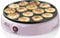 Bestron Appareil à poffertjes (profiteroles) au design rétro, Mini crêpier avec revêtement anti-adhésif, Sweet Dreams, 800 Watts, Couleur: Rose