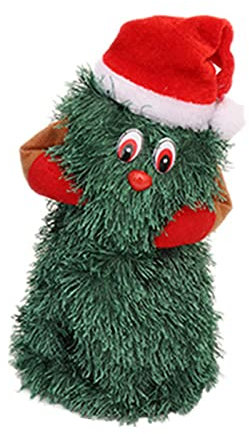 A/A Weihnachtsbaum Singend Tanzend - 360 Grad rotierender Weihnachtsbaum - Musik tanzen singen Weihnachtsbaum Puppen Batteriebetrieben Lustiger Basteln Desktop Deko