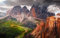 Haeran River Italien Südtirol Dolomiten Berge Alpen Diy 5D Diamond Painting By Number Unique Kits Home Wall Decor Crystal Strass Wall Decor