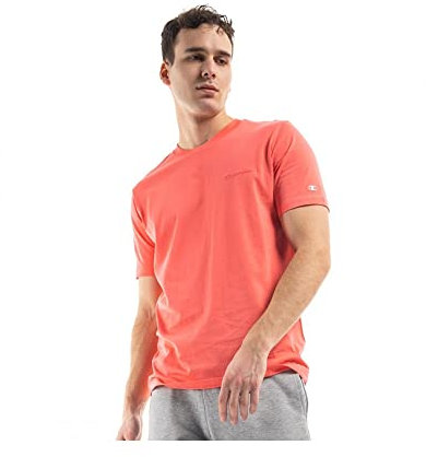 Champion Legacy American Classics Small Logo S/S T-Shirt, Rose cyclamine, Hommes