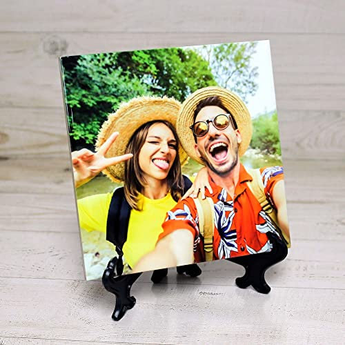 Azulejo cuadrado personalizado con tu foto o texto | Varias medidas | Azulejo decorativo | Crea tu propio azulejo (20 x 20cm)