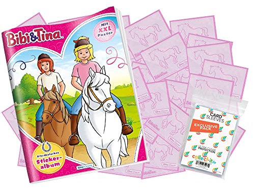 collect-it.de MY HOME OF CARDS + TOYS Exklusive Aufbewahrungshüllen im Bundle mit Bibi & Tina 2023 - Sammelsticker - Komplettsatz + Album