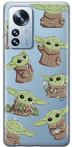 ERT GROUP Handyhülle für Xiaomi 12 PRO Original und offiziell Lizenziertes Star Wars Muster Baby Yoda 029 optimal an die Form des Handy angepasst, teilweise transparent