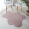 SIMPEX Kunstfell Teppich, Bär Form, Teppich Rosa, 80 x 100 cm, Teppich für Kinder, Teppich Kinderzimmer