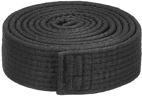 PATIKIL Taekwondo Farbe Rangliste Gürtel 1.5 x6.5Ft 2.0m Polyester Schwarz