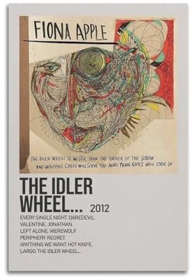 klouds Fiona Apple The Idler Wheel Poster, dekoratives Gemälde, Leinwand, Schlafzimmer, Kunst, Wohnzimmer, Dekoration, modern, ästhetisches Poster, 20 x 30 cm, ungerahmt