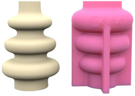 CASNO Silikonform, Blumentopf, Silikonform, DIY, Sukkulenten, Beton, Blumentopf, Vase, Gips, Zement, Tonform, Kerzenhalter