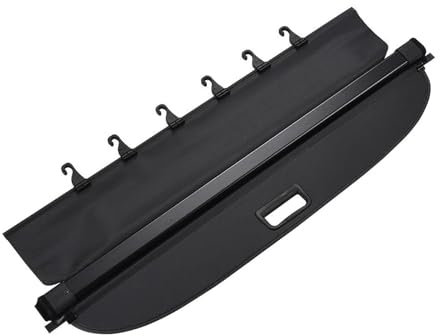 REPELKY Laderaumabdeckung Für Peugeot 3008 2017, Kofferraumabdeckung, Gepäckträger-Vorhang Mit Zugschnalle, Schwarz, Einziehbarer Laderaum