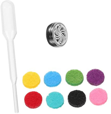 jojofuny Klipp Aromazerstäuber Aromatherapie-Clip Aromatherapie-Schmuck Masken-Aromaclip Aromaklip für Taschen Behälter für ätherische Öle Kleidungszubehör Maskenzubehör Rostfreier Stahl