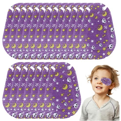 EIHI Confezione da 20 Bende oculari per Bambini,Bende Occhio Pigro Bambini, per Ragazze, Ragazzi, Adulti, ambliopia