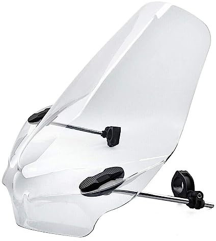 SIMICASE Windschutzscheiben Universeller Windschutzscheiben-Windabweiser Für Harley Für Softail Für Eisen Windschutzschei(Clear)