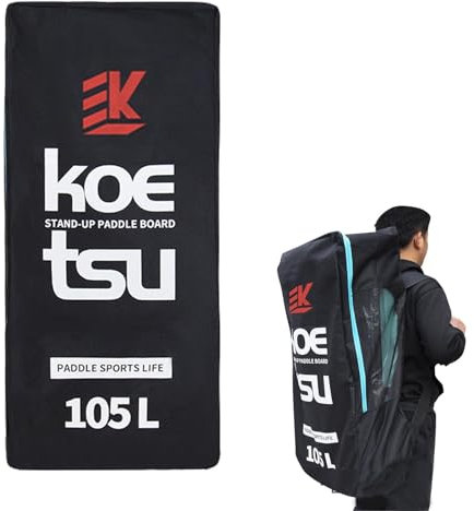 Mochila Para Tabla Paddle | 105L Bolsa Para Tabla De Surf De Remo, Mochila Impermeable Y Plegable Lona Para Pie Pádel Inflable, Bolsa Mochila Para Tabla Surf, Saco Seco Para Kayak, 90×45×23cm