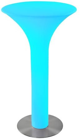 wuuhoo® I LED Stehtisch mit 16 Farben dimmbar und Akku I Farbwechsel mit Fernbedienung I Witterungsbeständig, Wasserfest für Innen und Außen I Garten-Deko und Event-Deko Stehtisch Cosmo