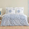 Karaca Home Ida blau 100% baumwolle doppelbett bettwäsche set