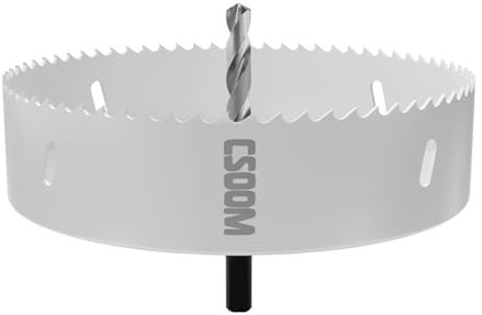 CSOOM Scie cloche M42 BiMetall - 165 mm - Blanc - Pour outils de perçage dans le bois, le plastique, le placoplâtre et la tôle
