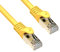 DINIC Cat.7 Premium Patchkabel 10 Gb LAN Kabel, Netzwerk-Kabel S/FTP Kupfer, LSZH Ethernet (Gelb, 0,50m)