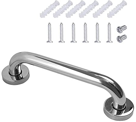 Damaiyyy Haltegriff Edelstahl, rutschfest Dusche Sicherheitsgriffe 25 cm Wandmontage Badewanne Wandgriff
