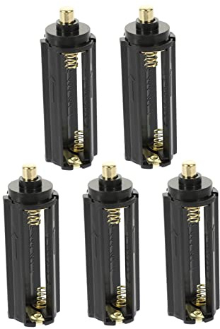 Angoily 5pcs Battery Holder Aaa Battery Case for Flashlight Easy to Use Terminal Protection