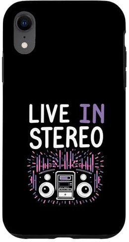 Custodia per iPhone XR Cuffie Junkies Audio coinvolgente Premium Sound Obsession