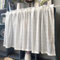 Yaland Jacquard Schiebegardine Landhausstil Weiße Spitzen Vorhänge für Küche, Schlafzimmer & Schränke Leichter Sichtschutz mit elegantem Lochmuster 1 Stück HxB 60x150cm