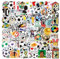 Football Aufkleber für Laptop(100 PCS), einfach anzubringen und abzuziehen,wasserfeste Vinyl-Aufkleber für Autos, Motorräder, Laptops, Fahrräder, Skateboards,Gepäck,Geeignet für Erwachsene und Kinder