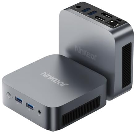 Ninkear Mini PC W-11, Mini Computer mit Processor N150(Bis zu 3.6 GHz), 16 GB DDR4 RAM 512 GB M.2 SSD Mini Gaming PC, 4K Dual Display, HDMI 2.0/DP, USB 3.0/WiFi 5/BT 5, Geeignet für Büro Heim