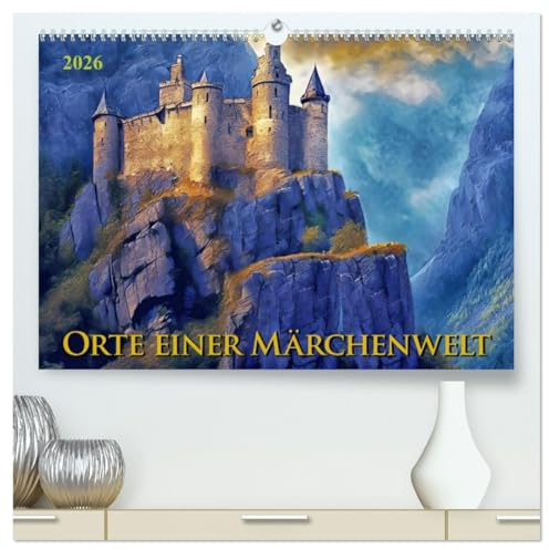 Orte einer Märchenwelt (hochwertiger Premium Wandkalender 2026 DIN A2 quer), Kunstdruck in Hochglanz: Wanderung durchs Reich der Fantasie (CALVENDO Kunst)