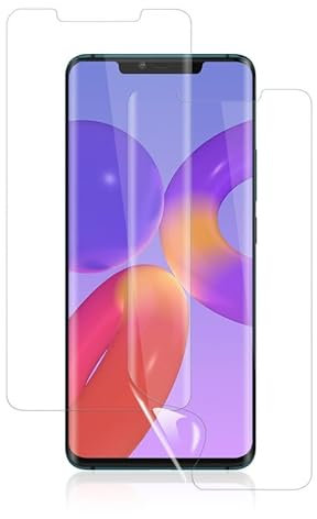 für Huawei Mate 20 Pro Schutzfolie, 2 Stück Weich EPU Folie für Huawei Mate 20 Pro, Kratzfest Blasenfrei Schutzglas HD Klar Displayfolie