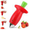 Stainless Steel Fruit Strawberry Corer Stem Remover Picker Peeler Tool Kitchen Tool (1)