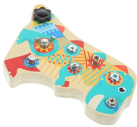 Supvox Holzspielzeug Schraubauto Lernspielzeug für Interaktives Dinosaurier mit Schrauben und Muttern Feinmotorik und Kreativität Robustes Material Pädagogisches Montessorispielzeug