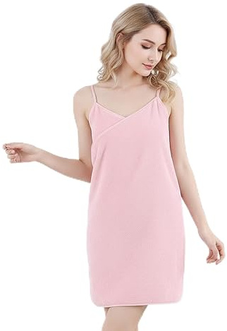 Aurafly BadeTUCH Frauen Saunakilt Damen Saunatuch Tragbares BadEtucH Weich Bademantel Sling Baderock Wrap Mehrzweck Bade Tuch mit Riemen für Dusche Pool Spa Badezimmer (Rosa, 75 x 150 cm)