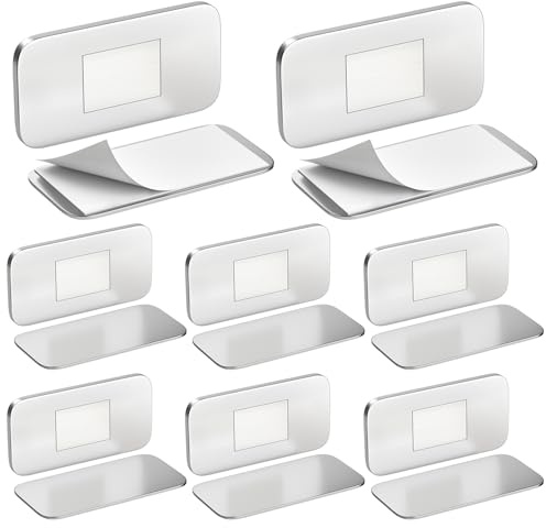 Magnete für Schranktüren Jiayi 8 Stück Ultra Dünn Türmagnete für Möbel Stark Tür Magnet Magnetschnäpper Stark Schrankmagnete Türmagnet Selbstklebend Schubladen Türschließer
