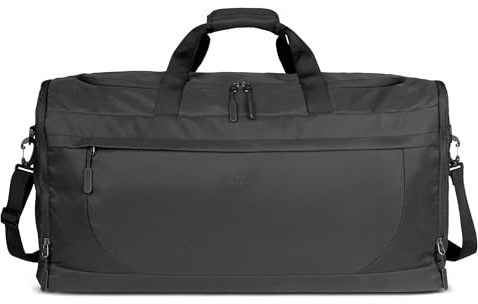 bugatti Mare Basic Reisetasche Unisex, schwarz | großer Weekender, Trolley-Aufstecksystem
