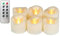 Erosway LED Kerzen, Realistisch Flackernde Flammenlose Teelicher mit Fernbedienung, 2/4/6/8 timer, 300 Stunden nonstop Leuchten, 6 Stück/Paket(Bernstein)