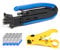 Hiija RG6 Compression Tool Coax Cable Crimper Kit RG6 RG11 RG59 F81 with 20PCS F Compression Connectors