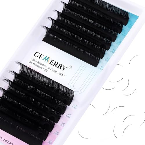 15-20mm Cils Extension de Cils Professionnel 0.05 D curl Cils à Cils Faux Cils Individuels One by One Long Naturel Lash Extensions de GEMERRY (0.05-d curl-mix 15-20mm)