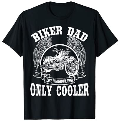 Biker Dad Motorcycle Bike Chopper T-Shirt