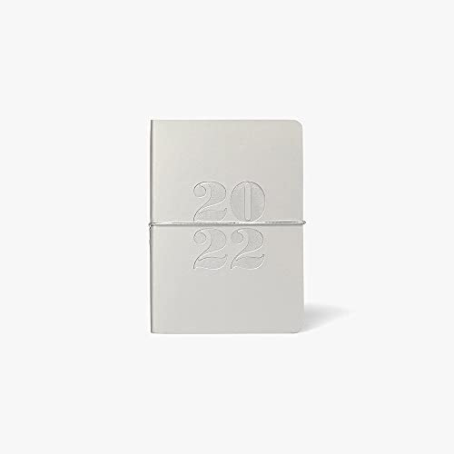 Paperchase A6 Silber Deboss Terminkalender 2022 Tagesplaner