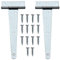 YIXISI 2 Piezas 6 Pulgadas Bisagras en Forma de T, Bisagras Puertas Madera, Bisagras en T, Bisagra de Puerta para Ventanas, Vallas, Cobertizos y Granero (Plata)