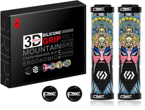 Chooee 3D Mountainbike Fahrradgriffe MTB Fahrrad Lenker Griffe Kieselgel Fahrrad Griffe GGS