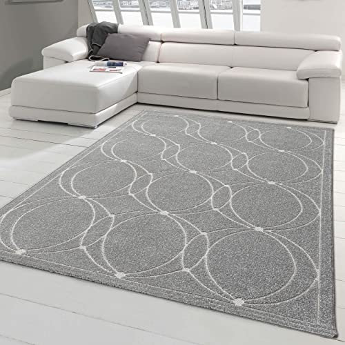 Teppich-Traum Gästezimmer Orientteppich mit dezenten Ornamenten | In- & Outdoor (waschbar) | grau Größe 200 x 290 cm