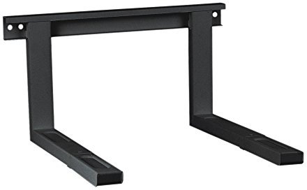 conecto Universal/Soporte para microondas para Montaje en Pared, Soportes Ajustables en Longitud (38,5-53,5 cm), Ancho de Soporte 43 cm, Capacidad de Carga máxima 35,0 kg, Negro