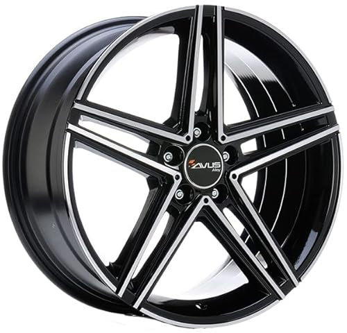 ALUFELGE AVUS AC-515 7.5x17 5x112 ET 45 BLACK POLISHED