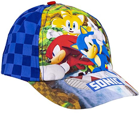 Sonic The Hedgehog Hut für Jungen, Baseball Kappe, Sonic Der Igel Miles 'Tails' Prower und Knuckles die Edchina Design, Sommermütze, Geschenk für Kinder