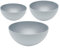 3er Set Magu Natur-Design Schüssel Grau Ø 20, 26, 30 cm Schüsselset Salatschüssel